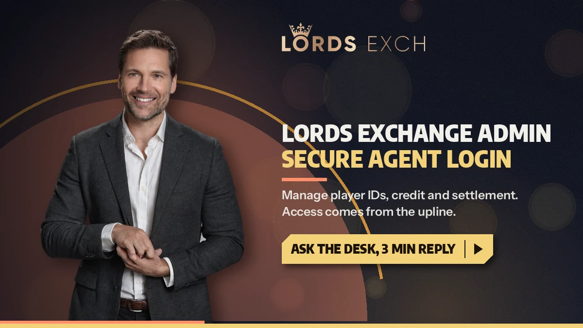 Agent reviewing the four-tier Lords Exchange admin back office on a laptop