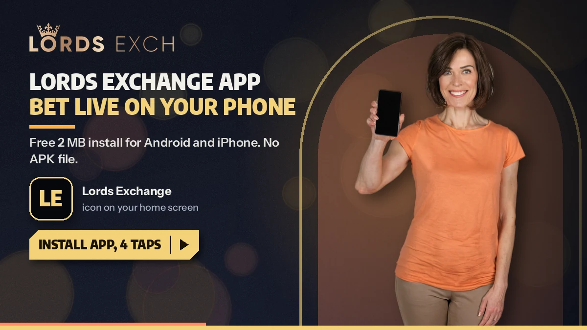 Phone home screen showing the Lords Exchange app icon added through the Install App shortcut