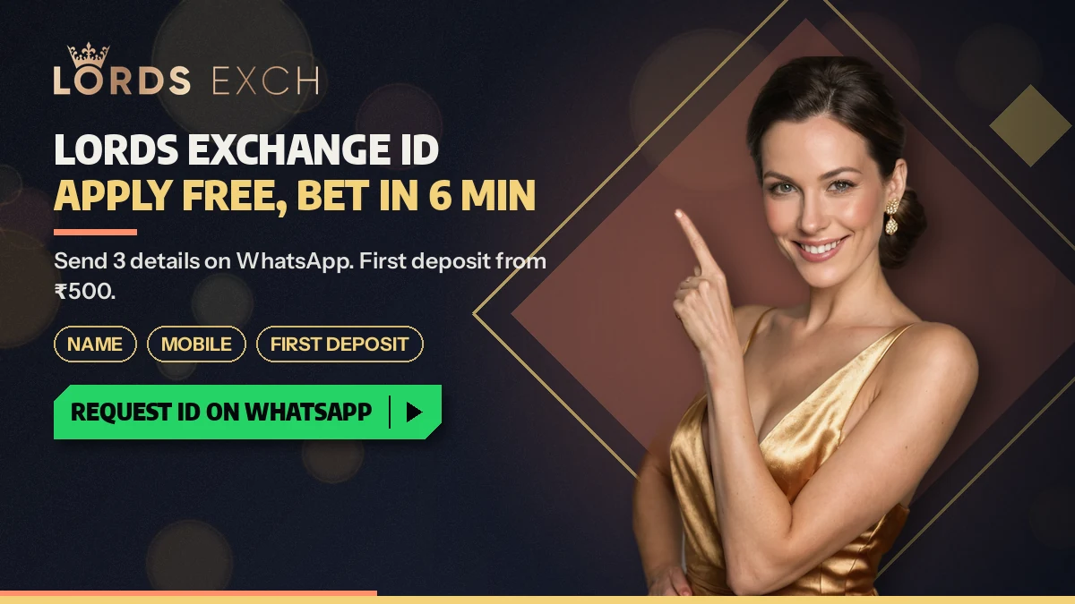 Banner for a new Lords Exchange ID issued in six minutes against three details and a ₹500 deposit